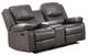 Mazin Furniture Everett Grey Reclining Glider Loveseat-0