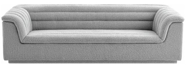 Meridian Furniture Cascade Gray Boucle Fabric Sofa-1