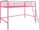 dhp furniture® Jett Pink Twin Youth Loft Bed-1
