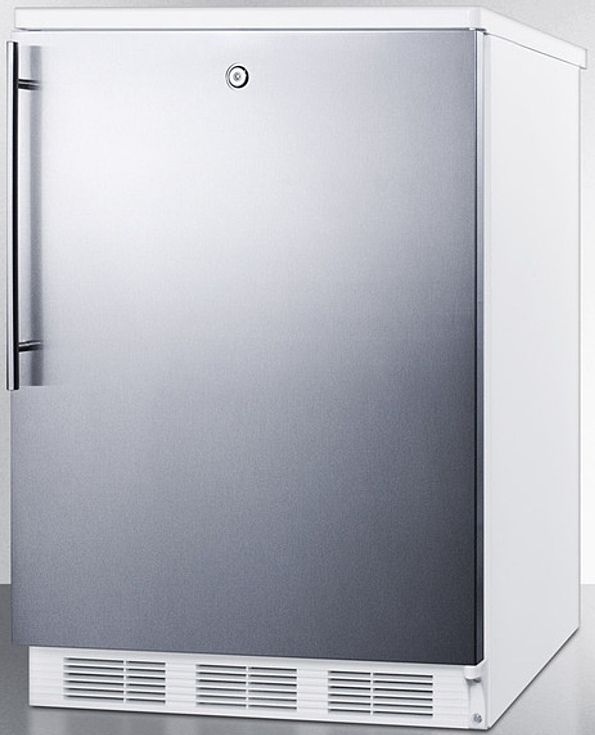 Accucold® by Summit® 24" 5.5 Cu. Ft. Stainless Steel Compact Refrigerator-1