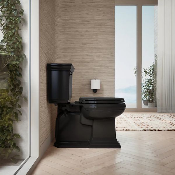 KOHLER® Glenbury™ Readylatch® Black Quiet-Close™ Elongated Toilet Seat-3