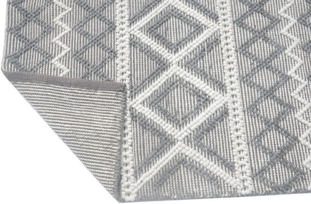 KAS Rugs Chloe Grey Ivory 5'x7' Area Rug-2