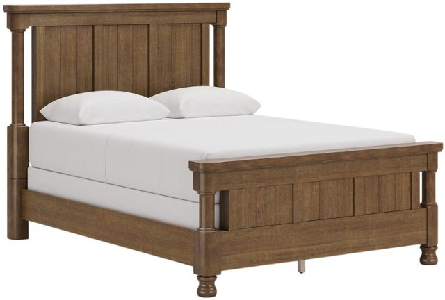 Signature Design by Ashley® Chadworth Brown Queen Poster Bed-1