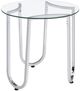 Coaster® Beller 3-Piece Round Tempered Glass Top Coffee Table with Chrome Base-5
