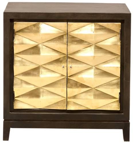 Jaipur Furniture Alby Brass/Warm Cabinet-1