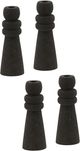 Dovetail Furniture Irondale 4-Piece Dark Gray Candle Holder Set-0