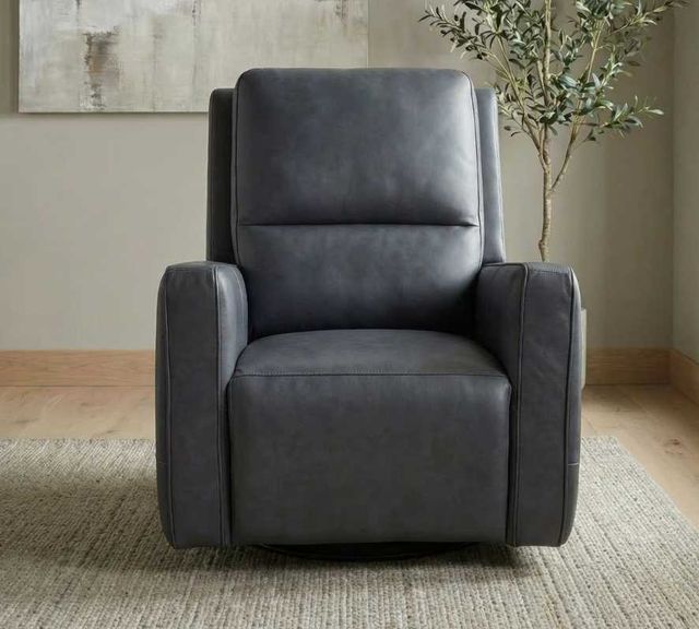Liberty Furniture Rolan Carmel Slate Leather Single Glider Zero Gravity Power Recliner-2