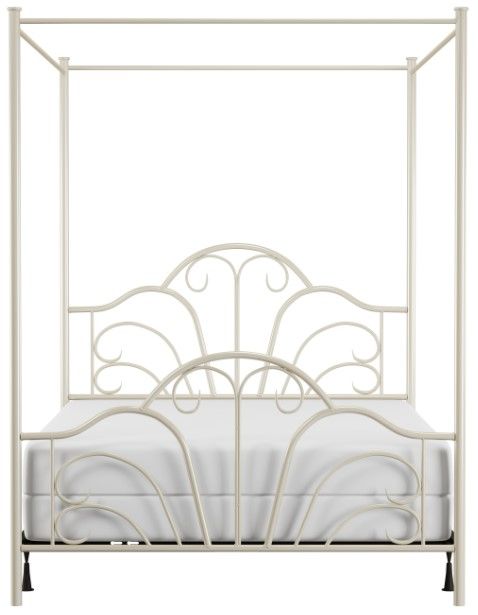 HH2 Home Dover Cream Full Canopy Bed-3