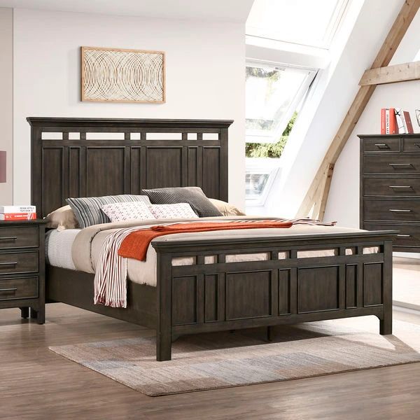 Intercon Hawthorne Burnished Clay King Panel Standard Bed-1