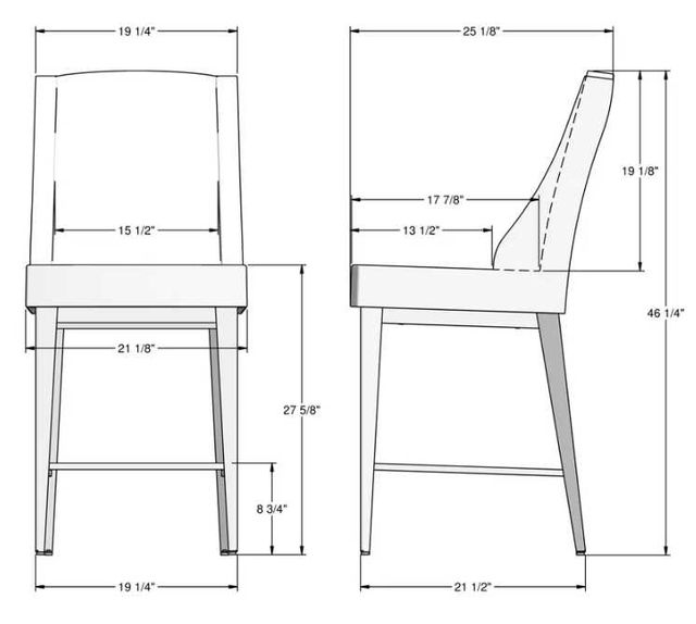 Amisco Customizable Bridget Counter Stool-1