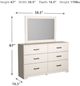 Signature Design by Ashley® Stelsie White Dresser and Mirror-3
