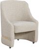 Bernards Tapestry Beige Upholstered Caster Chair-0