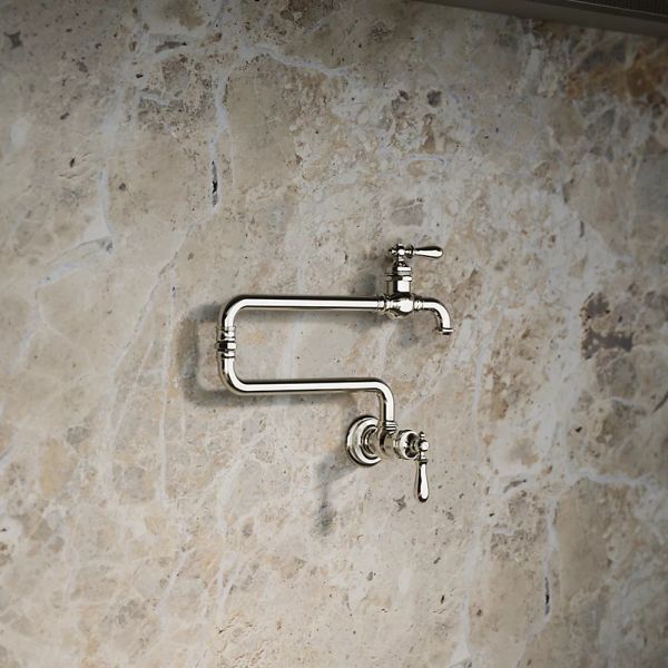KOHLER® Artifacts® Vibrant Polished Nickel Wall-Mount Pot Filler-1