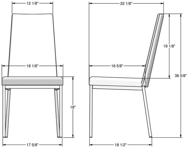 Amisco Customizable Linea Dining Side Chair-3