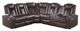 Homelegance® Caelan Dark Brown 3-Piece Sectional Sofa Set-0