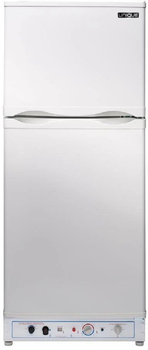 Unique® Appliances 24" 6.4 Cu. Ft. White Propane Top Freezer Refrigerator-0