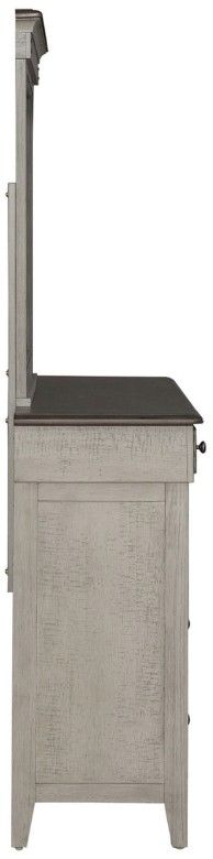 Liberty Furniture Ivy Hollow Dusty Taupe/Weathered Linen Dresser and Mirror-3