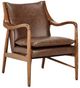 Classic Home Kiannah Barrel Brown Accent Chair-0
