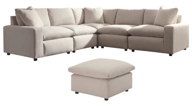 Signature Design by Ashley® Savesto 6-Piece Ivory Living Room Set-0