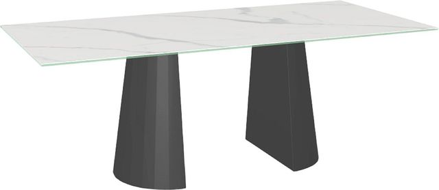 Amisco Customizable Gemma 84" Rectangular Counter Height Pub Table with 0.5" Italian Porcelain on Glass Top-0