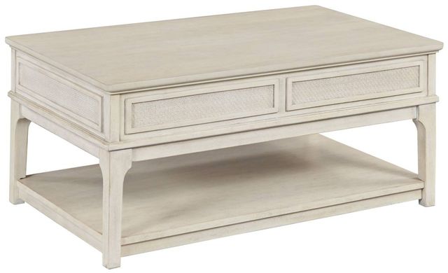 England Furniture Serra Classic White Lift Top Rectangular Cocktail Table-0