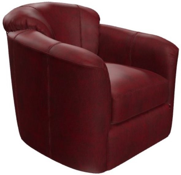 Craftmaster® Customizable CM Leather Swivel Chair-0