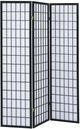 Coaster® Carrie Black/White 3-Panel Folding Screen-0