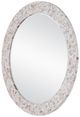 Currey & Company Uma Natural/White Mother of Pearl Round Mirror-1