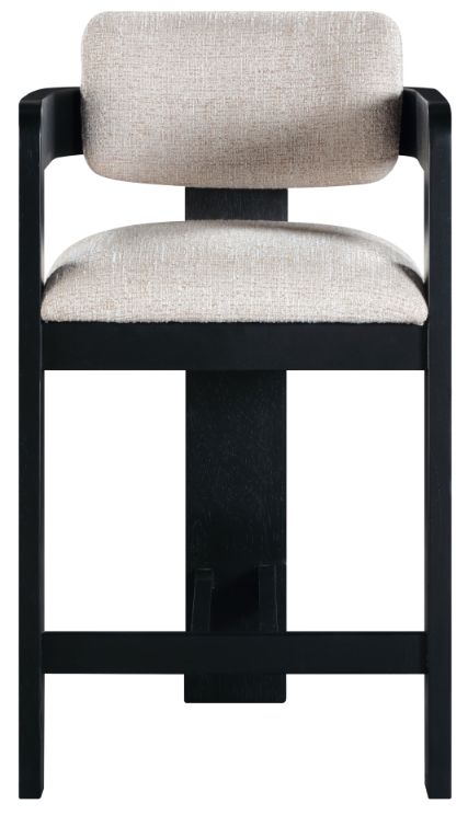 Meridian Furniture Sacha Beige Upholstered Counter Stool-1