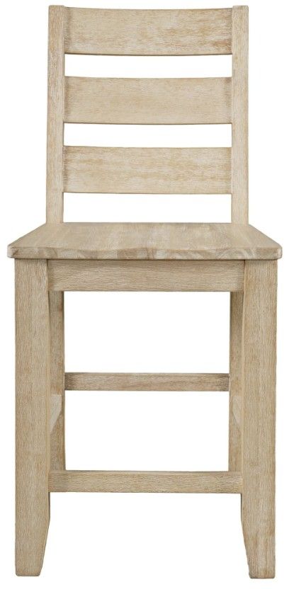 Jofran Inc. Sierrafina Almond Rung Back Counter Stool-1