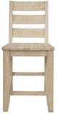 Jofran Inc. Sierrafina Almond Rung Back Counter Stool-1
