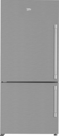 Beko 30 in. 16.1 Cu. Ft. Fingerprint Free Stainless Steel Counter Depth Bottom Freezer Refrigerator