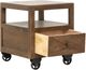 International Furniture Direct Oslo Brown End Table-3