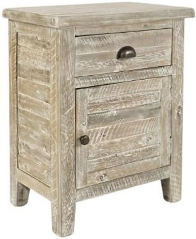 Jofran Inc. Artisan's Craft Washed Gray Accent Table-0