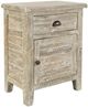 Jofran Inc. Artisan's Craft Washed Gray Accent Table-0