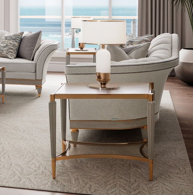 Michael Amini® St. Charles Dove Gray End Table-1