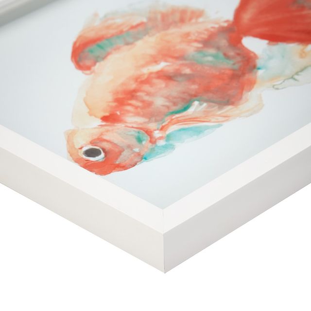 Olliix by Urban Habitat Gilbert Goldfish Orange Frame Art-3