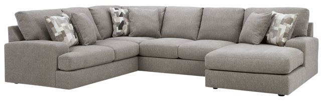 Benchcraft® Lindon 3-Piece Smoke Right-Arm Facing Sectional and Chaise-0