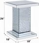ACME Furniture Nysa Mirrored End Table with Faux Crystal Accent-3