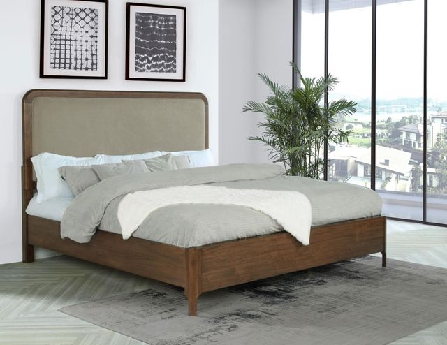 Coaster® Maderia Walnut Eastern King Panel Bed-3