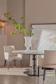 Theodore Alexander Kesden White Round Dining Table with Romulus Base-2