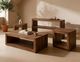 International Furniture Direct Balam Brown End Table-1