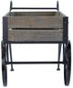 A & B Home Black Trolley Cart Plant Stand-2