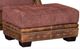 Mayo Customizable 5587LF Leather and Fabric Ottoman-0