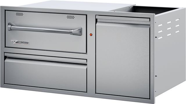 Twin Eagles 40" Stainless Steel Outdoor Warming Drawer with Storage-2