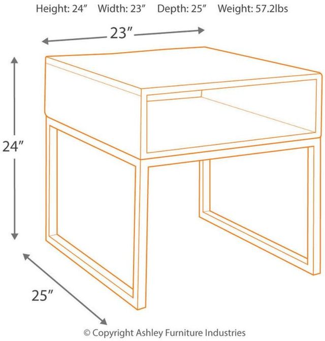 Warm Brown End Table - DISCONTINUED-3