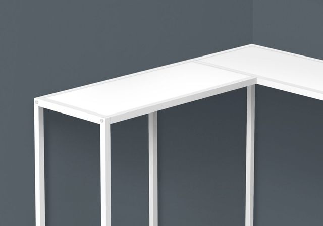 Monarch Specialties Inc. 36" White Corner Console-1