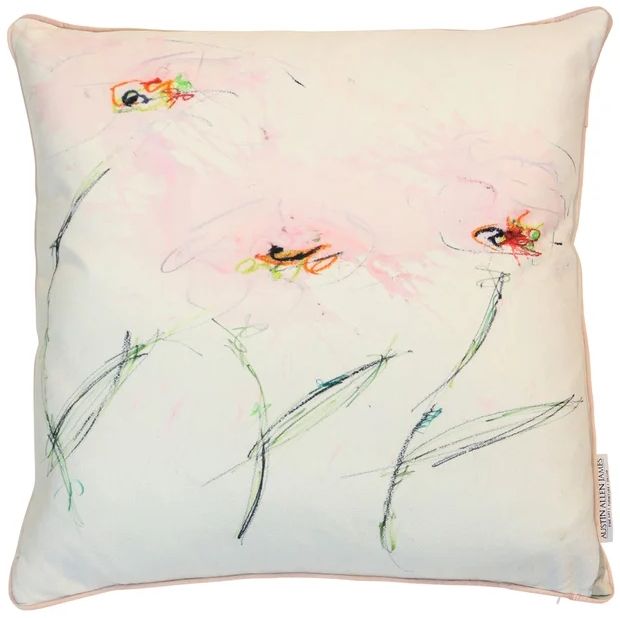 Stylecraft Austin Allen James White Designer Throw Pillow-0