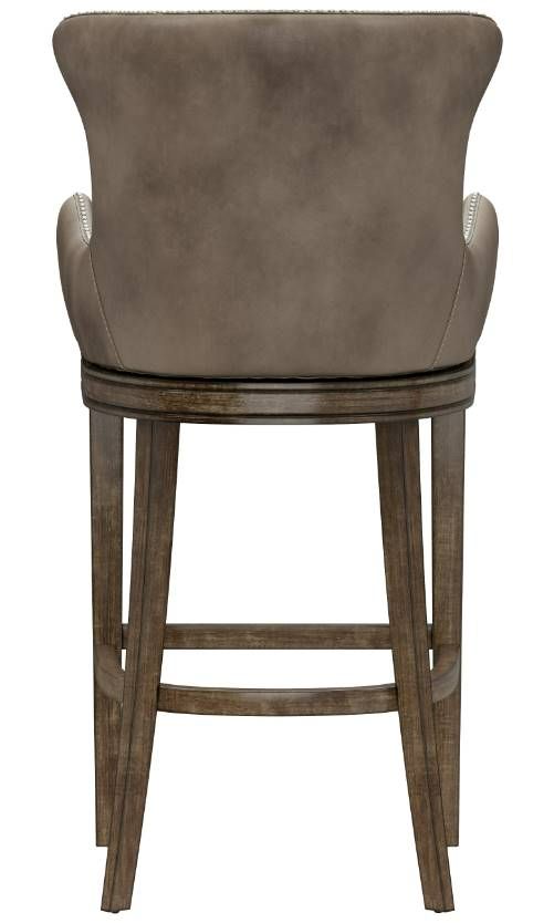HH2 Home Caydena Rustic Gray/Weathered Taupe Swivel Bar Stool-3