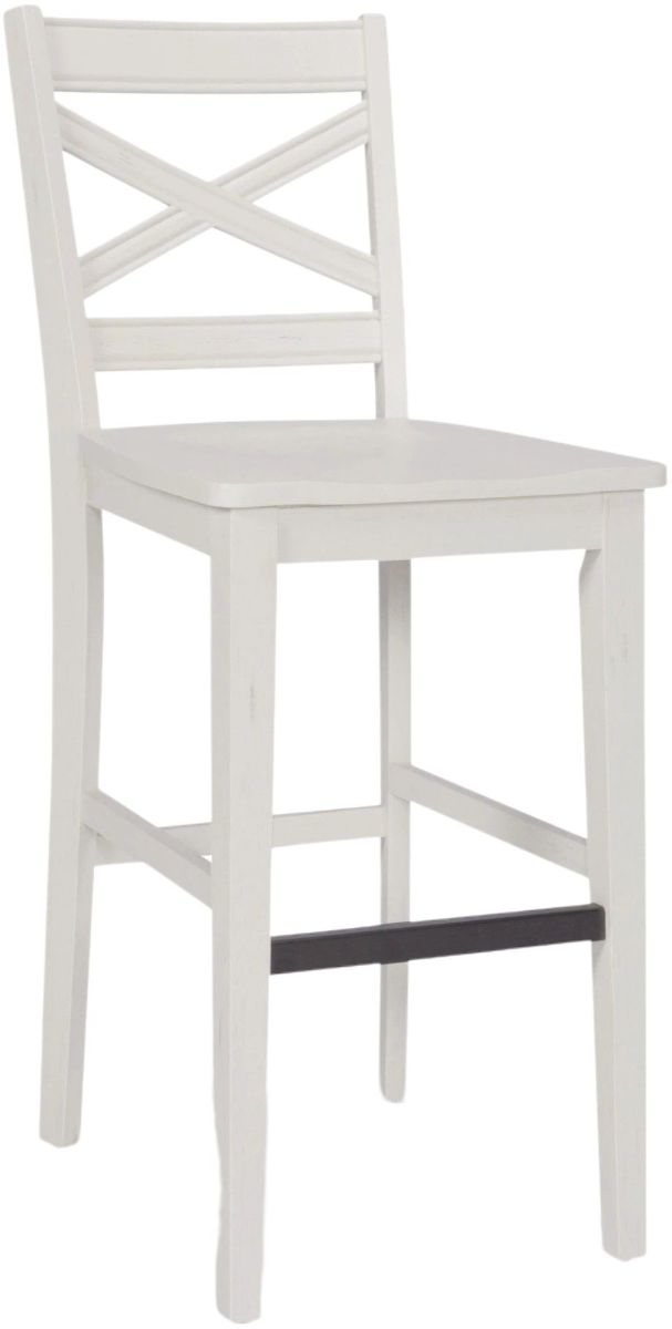 homestyles® Seaside Lodge White Bar Stool-0